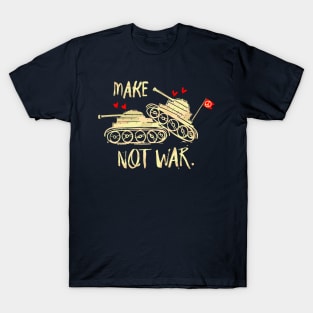 Cool Tees Make Love Not War New Hippies T-Shirt